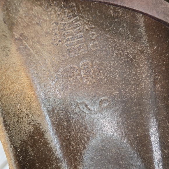 Birkenstock Women Brown Leather Sandals Flats Shoes Sz 39/8 Regular - Picture 13 of 13